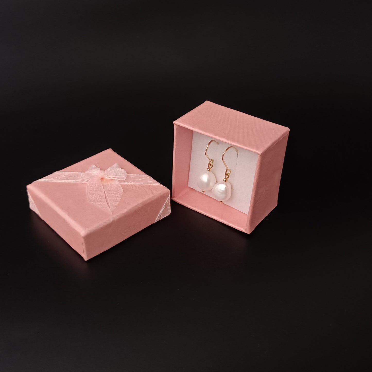 Natürliche Süßwasser-Barockperlen-Ohrringe, tägliches Tragen, 14 Karat GF, schlichte Ohrhaken-Ohrhänger