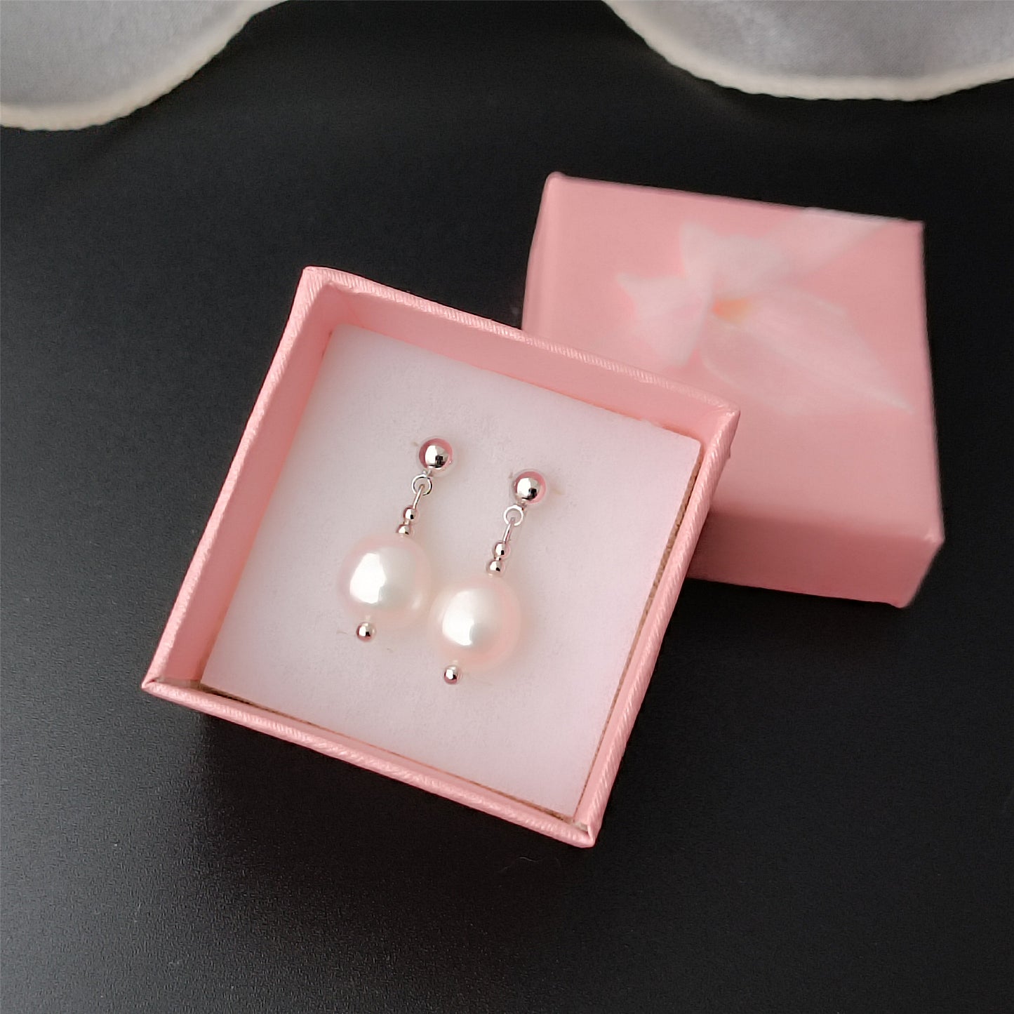 Natürliche Süßwasser-Barockperlen-Ohrringe, tägliches Tragen, 14-karätige GF-Perlen-Ohrstecker, baumelnde Ohrringe