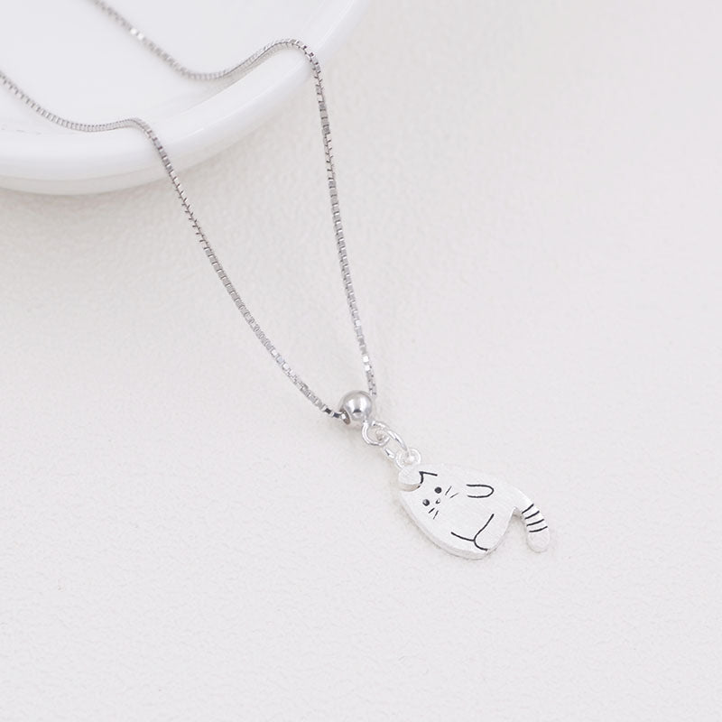 Perle de positionnement ronde en argent sterling avec boucle en silicone S925