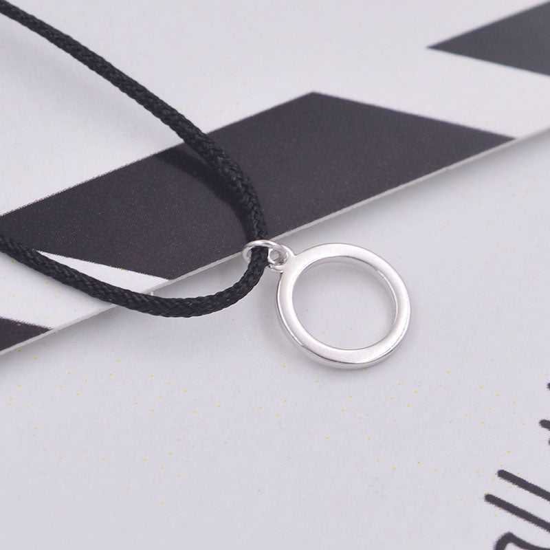 Sterling Silver Rhinestone Embellished Tiny Cube Round Heart Star Circle Rose Charm Pendant Necklace S925