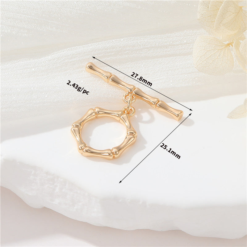 Connecteur de fermoirs OT, 2 cœurs ovales, cercle de fusion torsadé, fermoir 14K GF