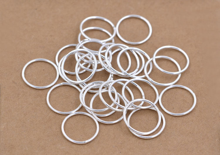 Sterling Silver Close Circle Round Jump Ring S925 Finding