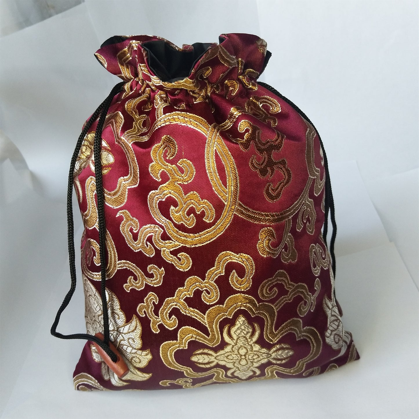 8x10" Colorful Chinese Silk Pouches Pocket Money Coins Bags Drawstring Grab Bag lot Traditional Packaging Bags for Jewelry Gifts