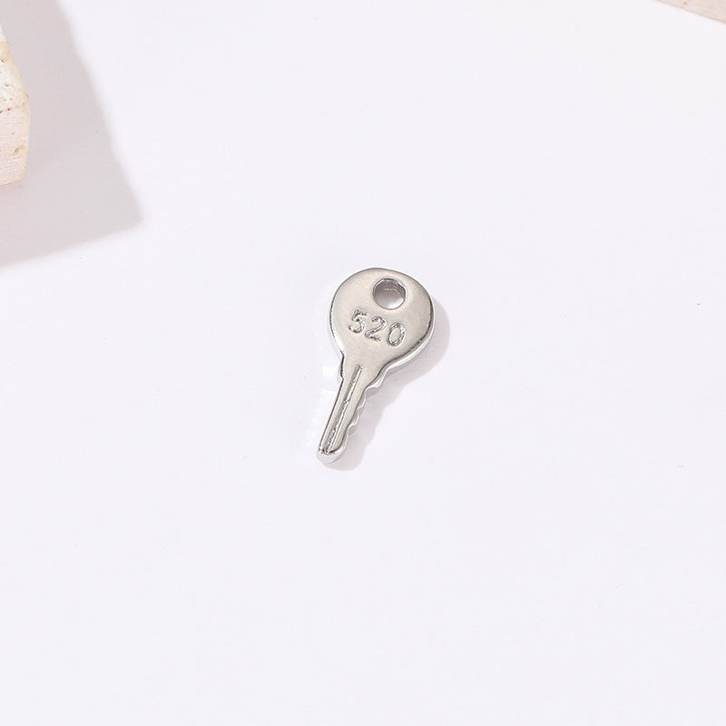 2 Schmetterlingszweige, Sternschloss, Blatt-Schlüsselanhänger, mit Strasssteinen verziert, 14 Karat GF