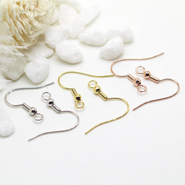 200 boucles d'oreilles en perles à crochet à ressort uni Earing14K GF