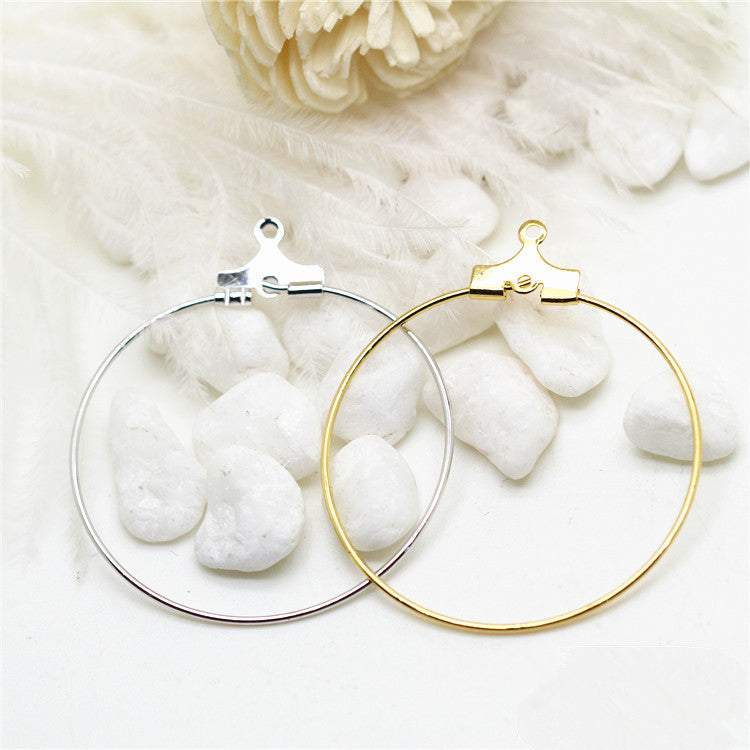 50 pendentif à breloque cercle rond uni 14K GF