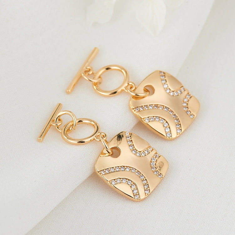 2 Tiny Sun Star Tarot Piece Charm Pendant Rhinestone Embellished 14K GF
