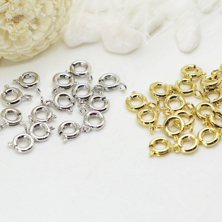 Fermoir à homard circulaire rond 200, connecteur de fermoirs à boucle à ressort 14K GF