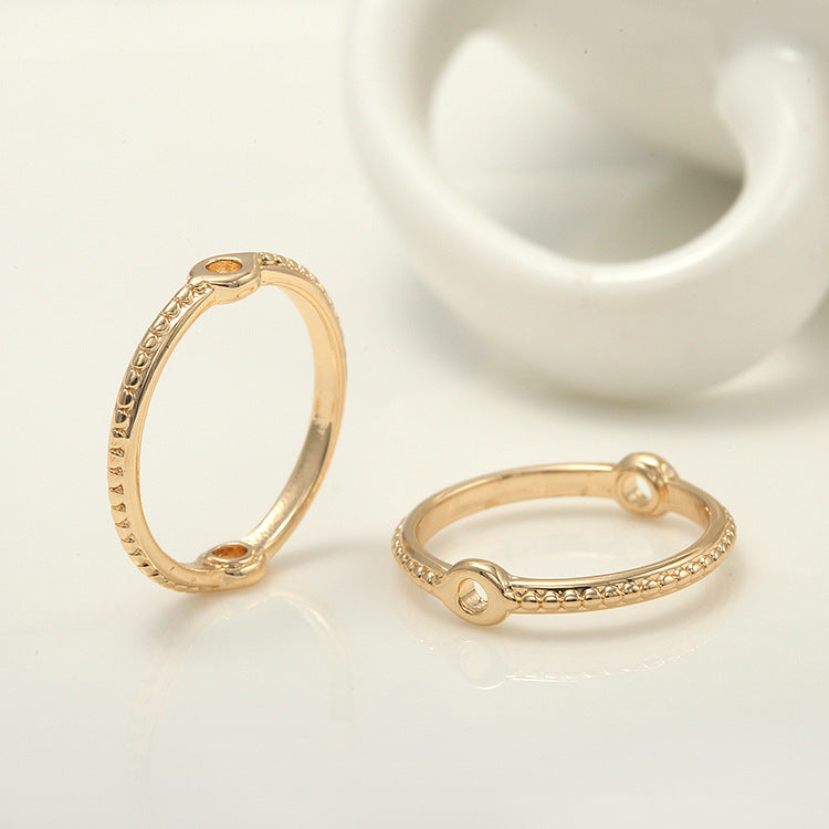 Cadre de perles circulaires à 10 trous traversants, espaceur de perles de charme 14K GF