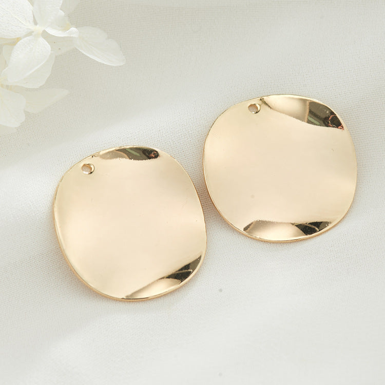 10 pendentifs à breloques en forme de cercle rond incurvé 14K GF