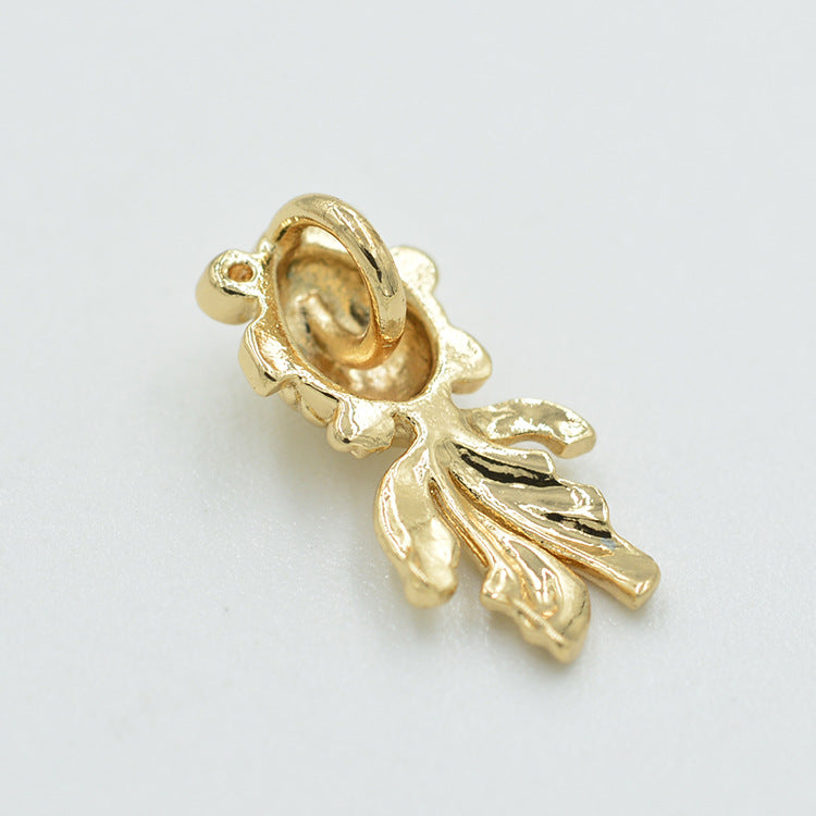 20 pendentif à breloque poisson rouge 14K GF