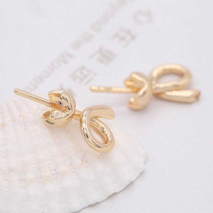 10 florale Charm-Anhänger aus 14K GF, halbgebohrte Perlen, Rohling