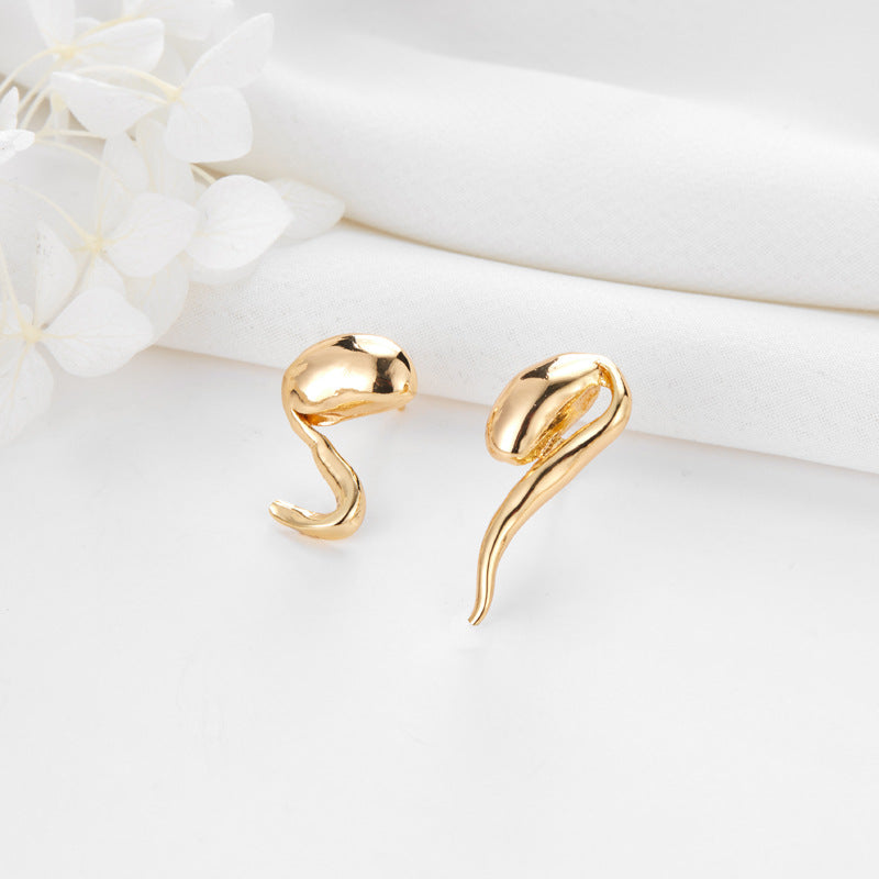 Boucles d'oreilles à tige en forme de cœur, breloque 4 étoiles, cercle ouvert, ornées de strass 14K GF