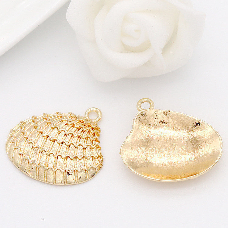 Pendentif à breloque 10 coquillages 14K GF