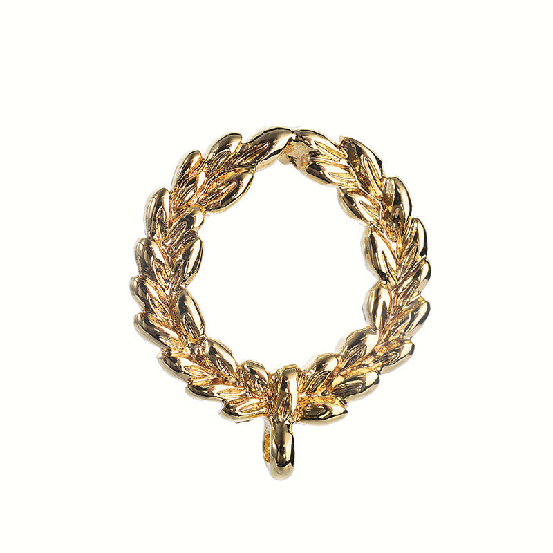 20 boucles d'oreilles à tige en cercle de feuilles d'olivier avec boucle 14K GF