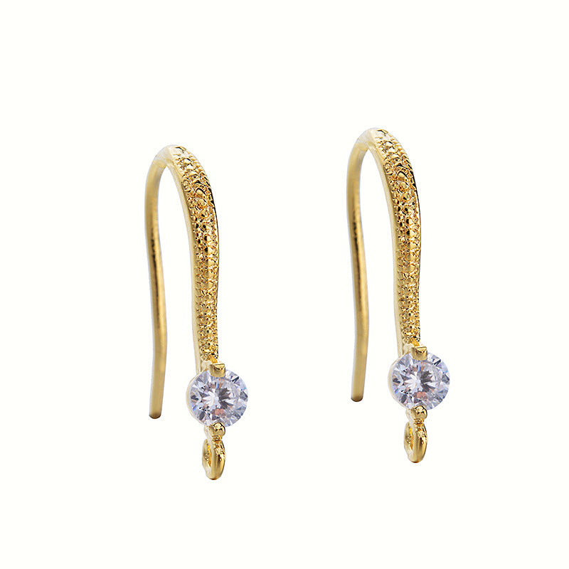 20 boucles d'oreilles à crochet ornées de strass 14K GF