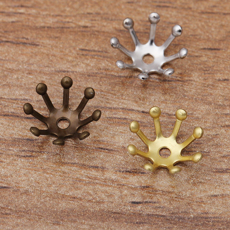 200 Filigree Floral Bead Cap Cup 18KGP