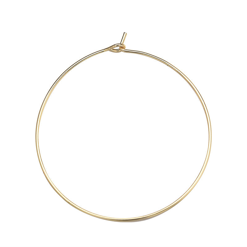 20 offene Kreise 14K GF Kupferdraht zum Stapeln von Charms 35mm