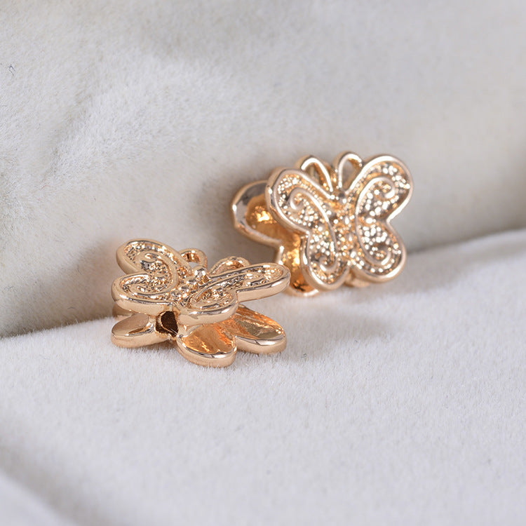 20 Schmetterlingsperlenanhänger aus 14K GF Kupfer, Perlenarbeit, Abstandshalter