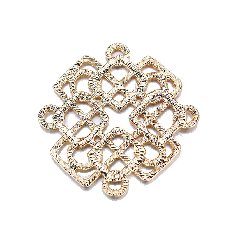 20 pendentifs à breloques à pièces carrées à boucles multiples 14K GF