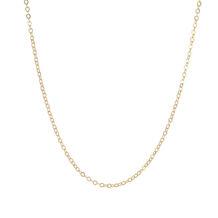 2 Thin Cable Chain Necklace with Extender 14K GF Choker