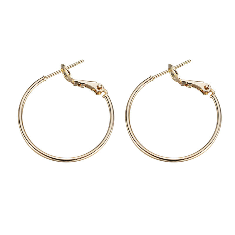 20 boucles d'oreilles créoles unies 14K GF