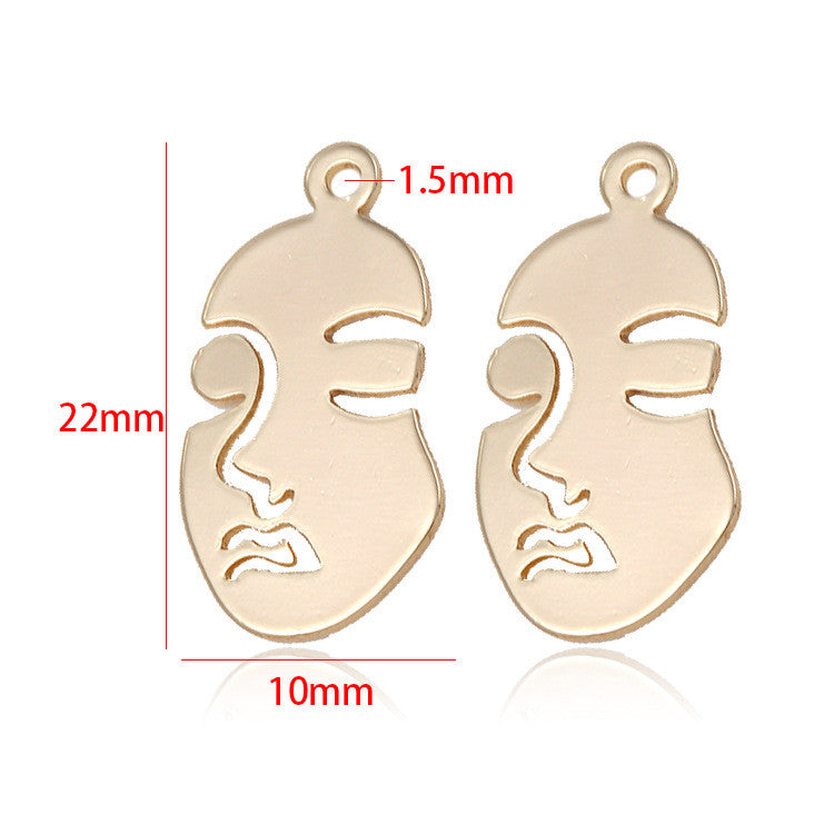10 pendentif à breloque brillant Beauty Girl 14K GF