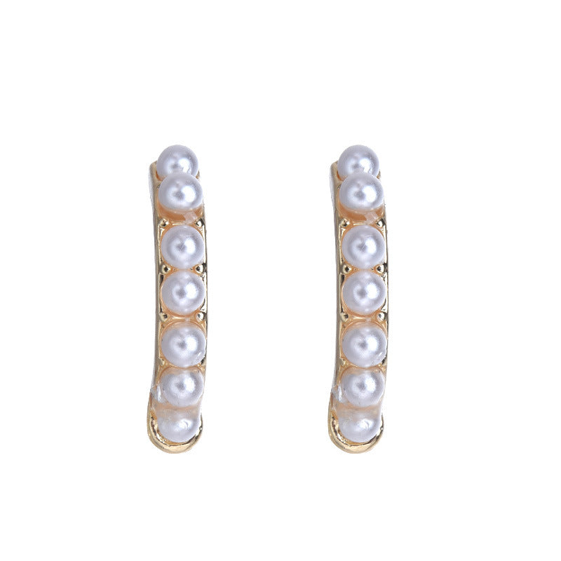 20 boucles d'oreilles demi-cercle avec boucle 14K GF perle embellie boucle d'oreille
