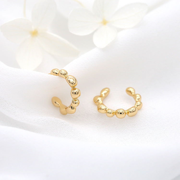 4 Cable Circle Earcuff Ear Cuffs Climber No Piercing Earring 14K GF Earing