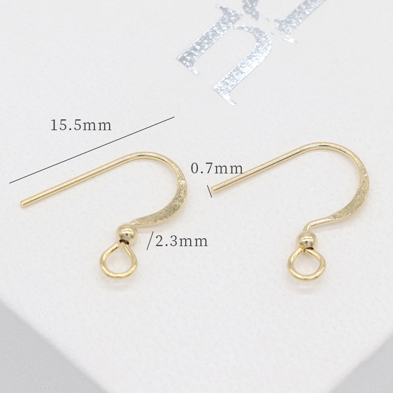 30 boucles d'oreilles à crochet uni avec boucle 14K GF 15mm 25mm