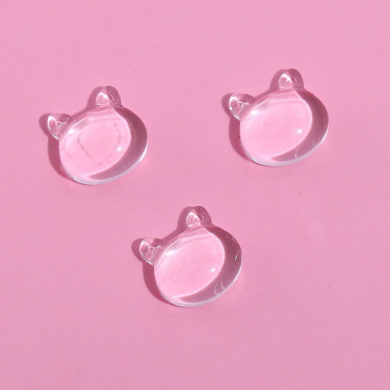 50 Stück Wassertropfen, Stern, Schmetterling, Katze, klare Glas-Cabochons, niedrige Kuppel, flache Rückseite, Vergrößerungseinsätze, transparente Kuppeln