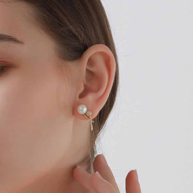 4 boucles d'oreilles créoles épaisses en cercles torsadés 14K GF Earing