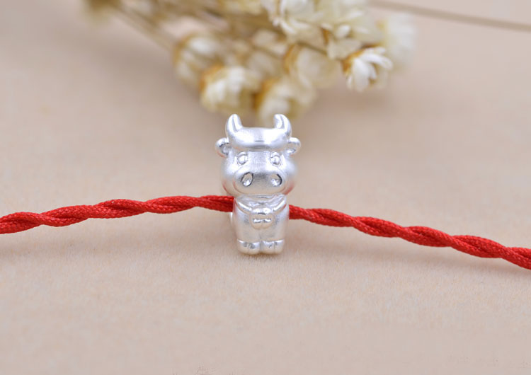 Sterling Silver Carved Chinese Zodiac Bead Spacer S990 Finding
