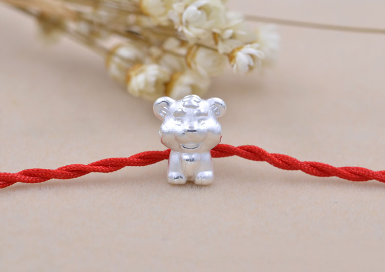 Sterling Silver Carved Chinese Zodiac Bead Spacer S990 Finding