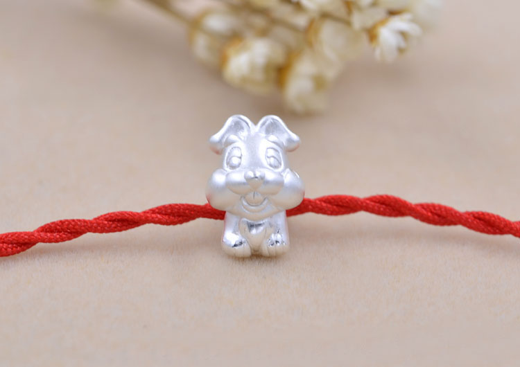 Sterling Silver Carved Chinese Zodiac Bead Spacer S990 Finding