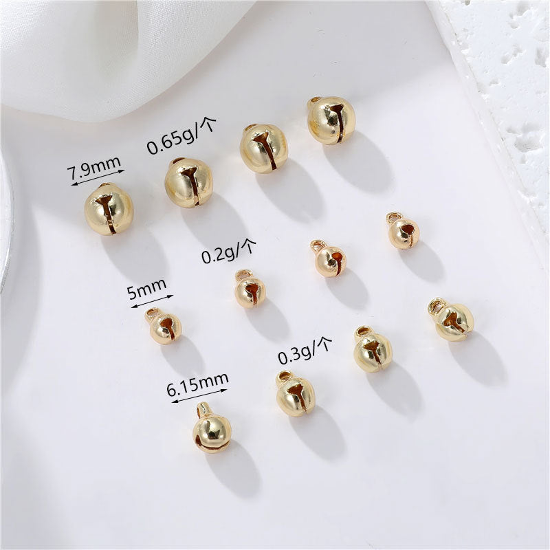 10 pendentif à breloque petite cloche 14K GF