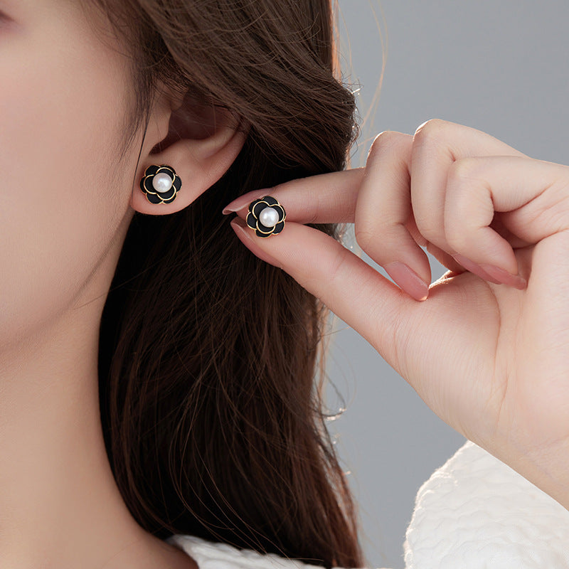 4 boucles d'oreilles papillon coeur broche fleur croix feuille boucles d'oreilles 14K GF coquille strass embelli boucle d'oreille moitié percée perle perle vierge