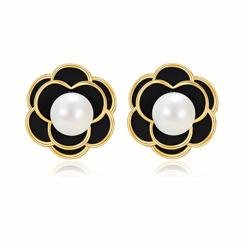 4 boucles d'oreilles papillon coeur broche fleur croix feuille boucles d'oreilles 14K GF coquille strass embelli boucle d'oreille moitié percée perle perle vierge