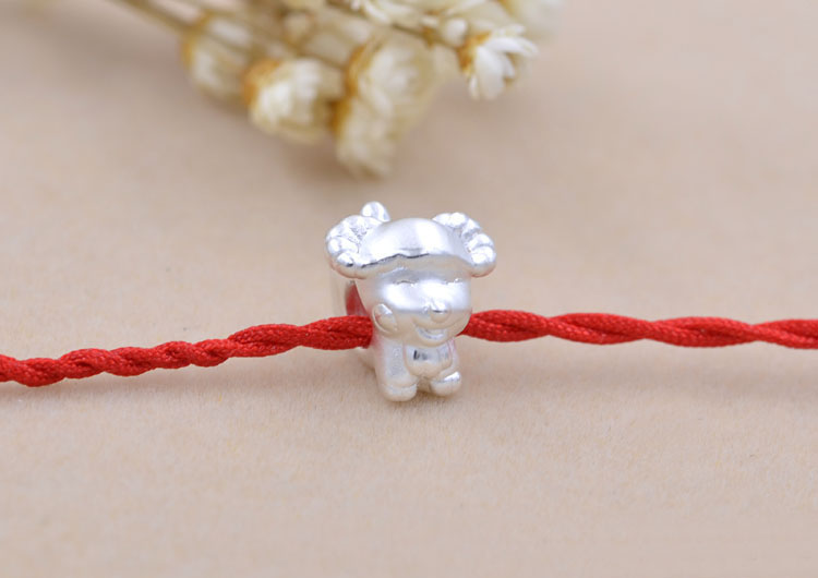 Sterling Silver Carved Chinese Zodiac Bead Spacer S990 Finding