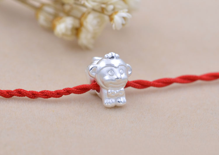 Sterling Silver Carved Chinese Zodiac Bead Spacer S990 Finding