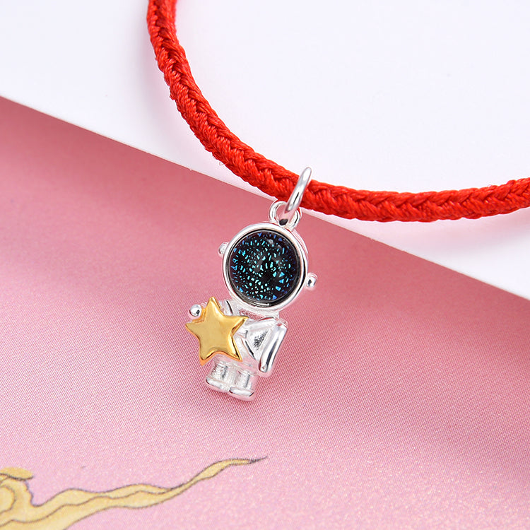 Sterling Silver Astronaut Charm Pendant S925 Finding