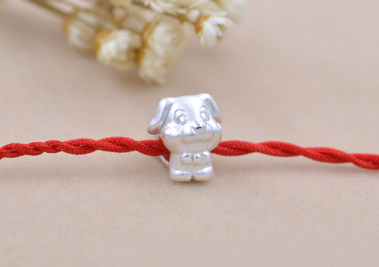 Sterling Silver Carved Chinese Zodiac Bead Spacer S990 Finding