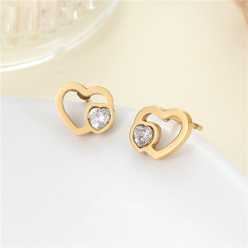 4 Émail Époxy Trèfle à quatre feuilles Orange Pastèque Floral Papillon Carré Coeur Cactus Boucles d’oreilles à tige 14K GF Strass Embelli Boucle d’oreille