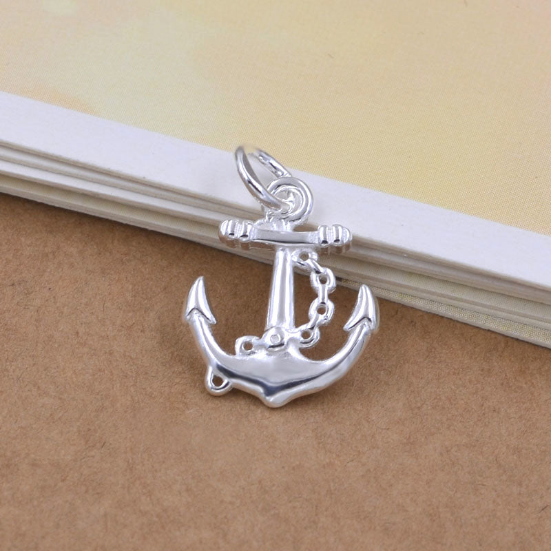 Pendentif à breloque petite ancre en argent sterling S925