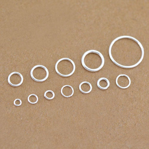 Sterling Silver Close Circle Round Jump Ring S925 Finding