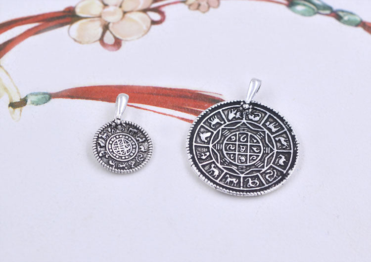 Sterling Silver Zodiac Gossip Charm Pendant S925 Finding