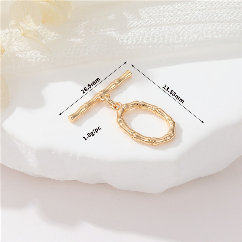 Connecteur de fermoirs OT, 2 cœurs ovales, cercle de fusion torsadé, fermoir 14K GF