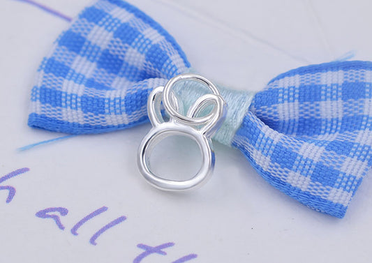 Pendentif à breloque petit lapin en argent sterling S925