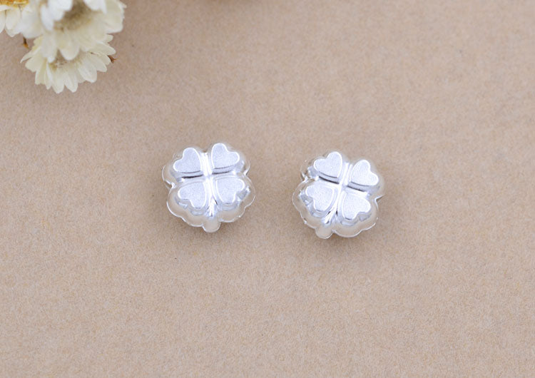 Sterling Silver Four Leaf Clover Bead Spacer S990 Finding