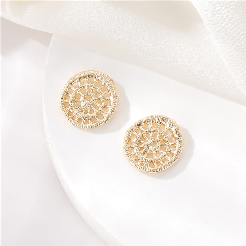 2 pendentifs à breloques en forme d'abeille et de feuilles rondes creuses 14K GF